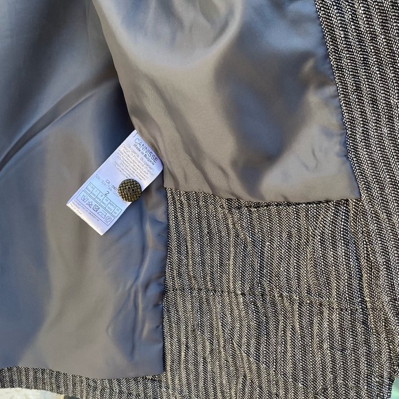 Cannisse French design Blazer & Pants set, Wool/Cotton blend. Size 2 (US 6/8) - Picture 7 of 17